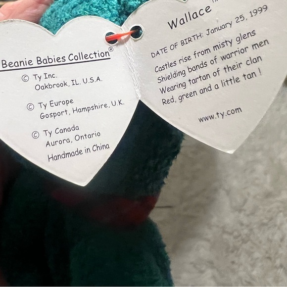 Ty Beanie baby Wallace 1999 - Picture 3 of 5